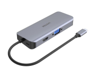 UNITEK USB-C - 3x USB 3.1, HDMI, RJ-45, SD, PD100W D1026B - 587851 - zdjęcie 2